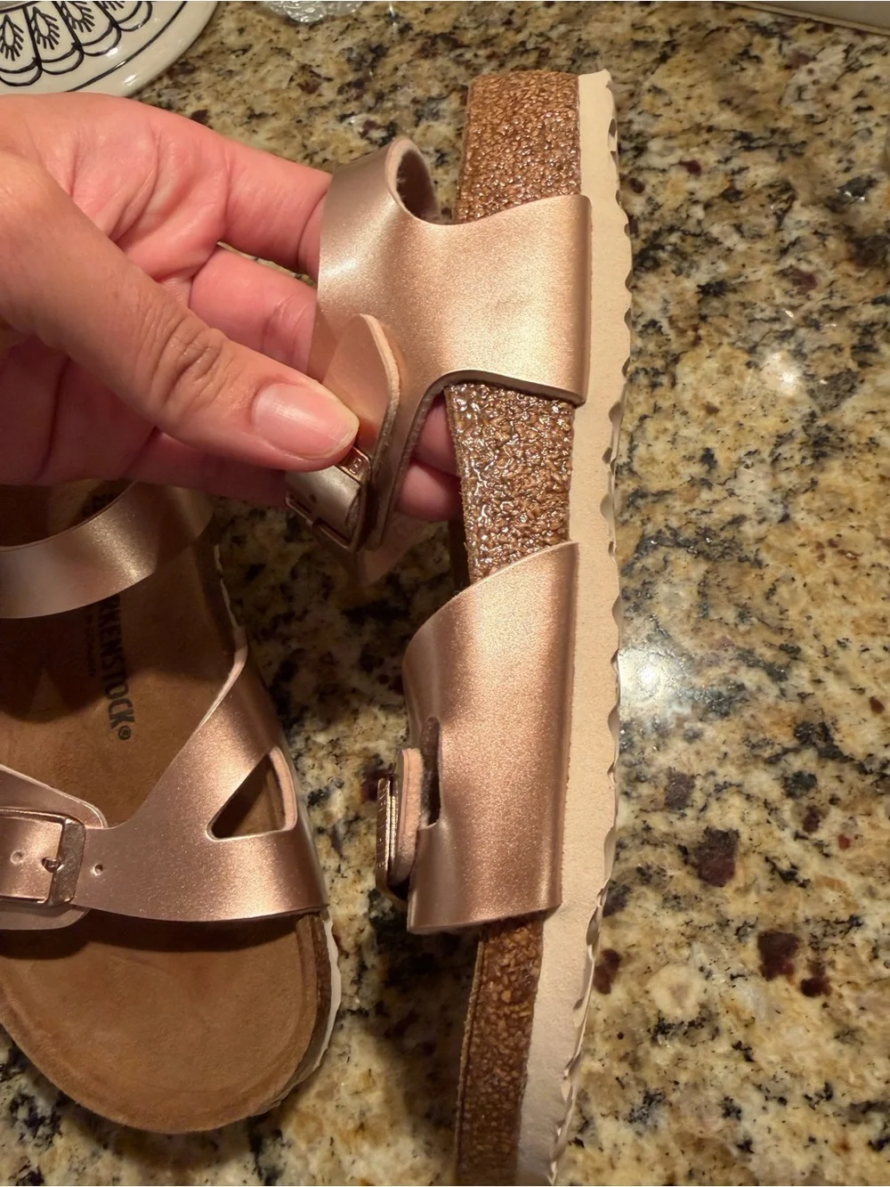 NWOT Birkenstock Rio Kids Sandals – Electric Metallic Copper (US 3-3.5 / EU 34)
